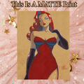 Jessica Rabbit Art Illustration Hard Signed 8.5x11in Fine Art PRINT