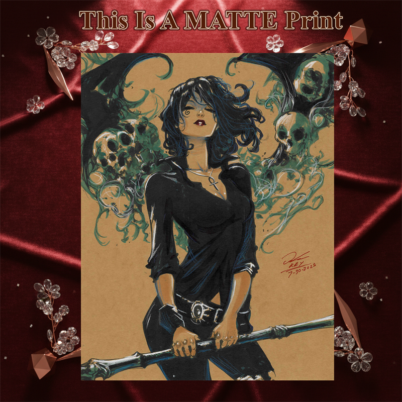 Death Of The Endless Art Illustration Hard Signed 8.5x11in Fine Art PRINT