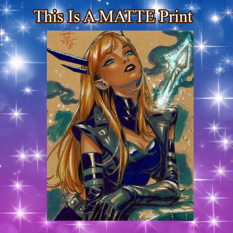 Magik Art Illustration Hard Signed 8.5x11in Fine Art PRINT