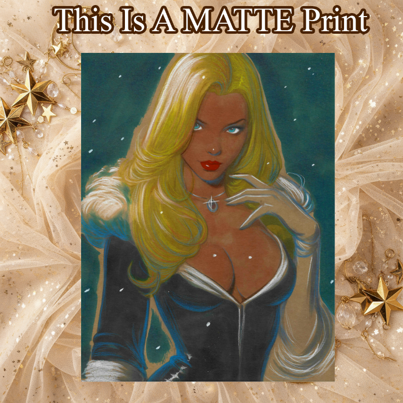 Emma Frost Art Illustration Hard Signed 8.5x11in Fine Art PRINT