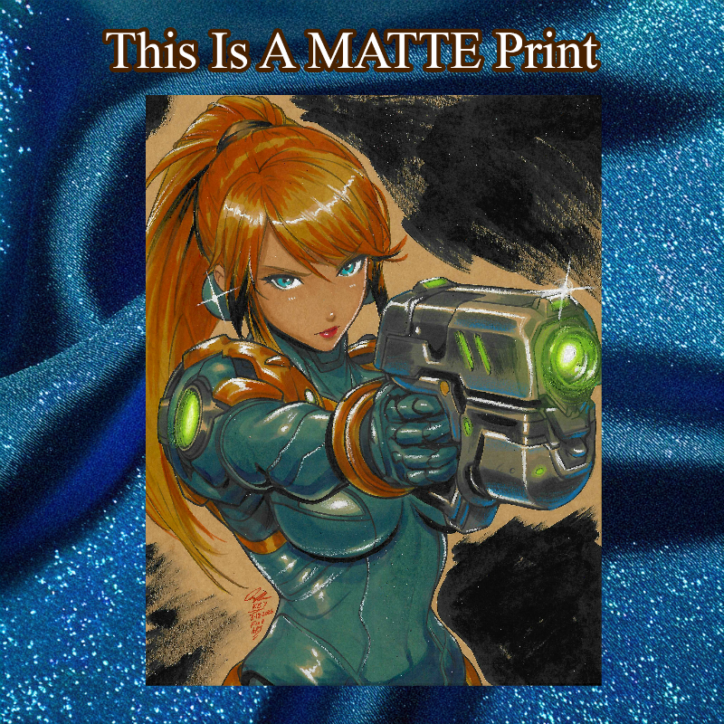 Samus Art Illustration Hard Signed 8.5x11in Fine Art PRINT
