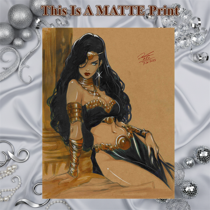 Dejah Thoris Art Illustration Hard Signed 8.5x11in Fine Art PRINT