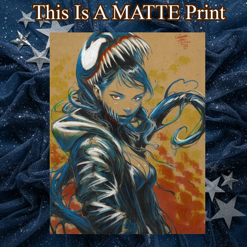 Mary Venom Art Illustration Hard Signed 8.5x11in Fine Art PRINT