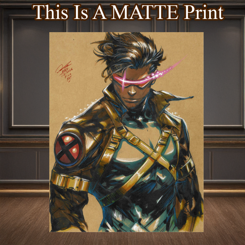 Cyclops Art Illustration Hard Signed 8.5x11in Fine Art PRINT