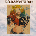 Harley Quinn Art Illustration Hard Signed 8.5x11in Fine Art PRINT