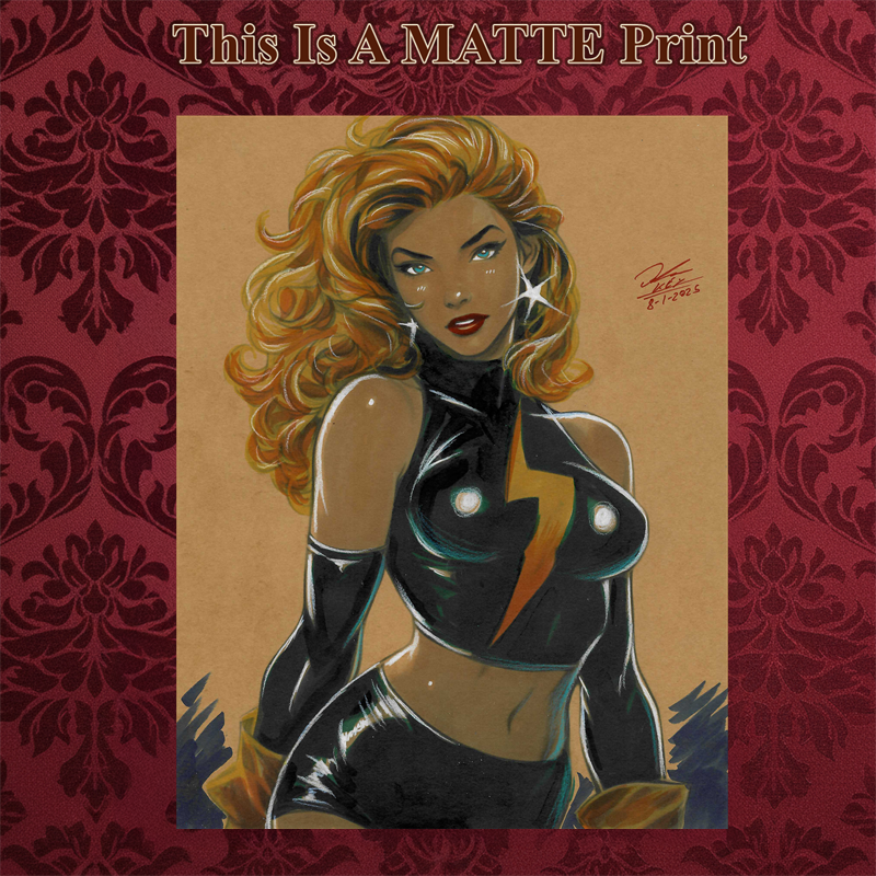 Ms Marvel Art Illustration Hard Signed 8.5x11in Fine Art PRINT