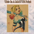 Harley Quinn Art Illustration Hard Signed 8.5x11in Fine Art PRINT