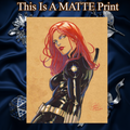 Black Widow Art Illustration Hard Signed 8.5x11in Fine Art PRINT