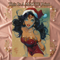Wonder Woman Art Illustration Hard Signed 8.5x11in Fine Art PRINT
