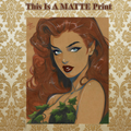 Poison Ivy Art Illustration Hard Signed 8.5x11in Fine Art PRINT