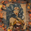 Wonder Woman Art Illustration Hard Signed 8.5x11in Fine Art PRINT