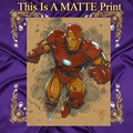 Ironman Art Illustration Hard Signed 8.5x11in Fine Art PRINT