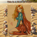 Supergirl Art Illustration Hard Signed 8.5x11in Fine Art PRINT