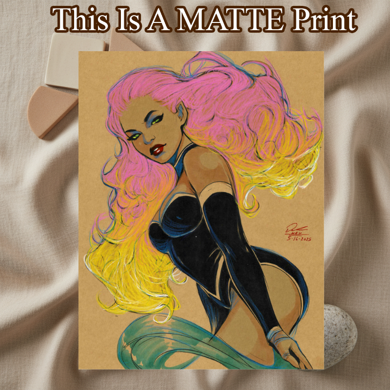 Starfire Art Illustration Hard Signed 8.5x11in Fine Art PRINT