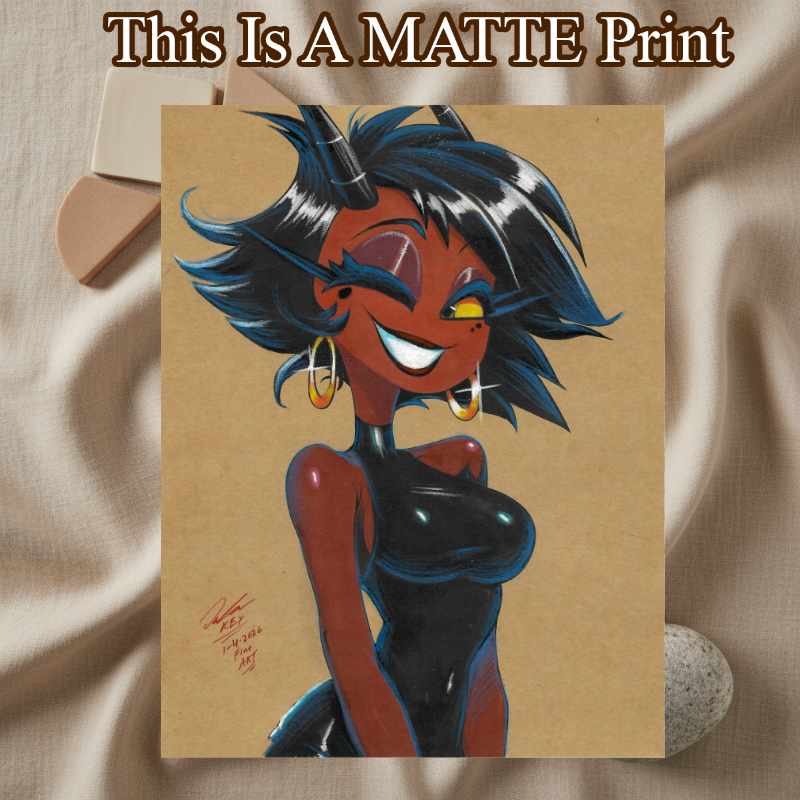 Millie Art Illustration Hard Signed 8.5x11in Fine Art PRINT