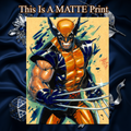 Wolverine Art Illustration Hard Signed 8.5x11in Fine Art PRINT