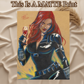Black Widow Art Illustration Hard Signed 8.5x11in Fine Art PRINT
