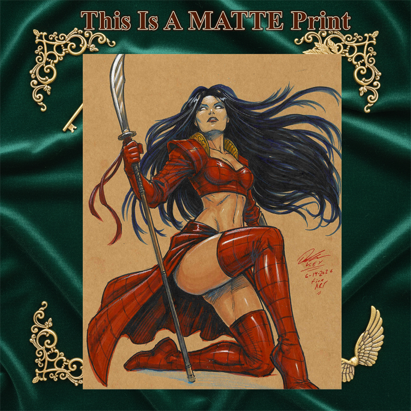 Shi Art Illustration Hard Signed 8.5x11in Fine Art PRINT