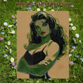 She Hulk Art Illustration Hard Signed 8.5x11in Fine Art PRINT