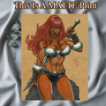 Red Sonja Art Illustration Hard Signed 8.5x11in Fine Art PRINT