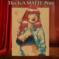 Mary Jane Art Illustration Hard Signed 8.5x11in Fine Art PRINT