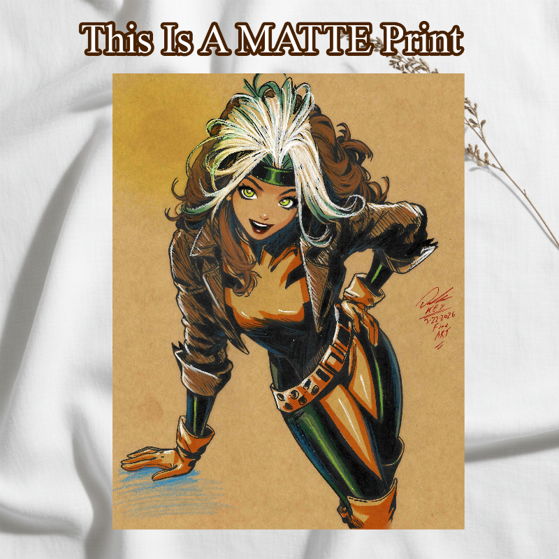 Rogue Art Illustration Hard Signed 8.5x11in Fine Art PRINT