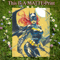 Batgirl Art Illustration Hard Signed 8.5x11in Fine Art PRINT