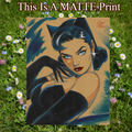 Catwoman Art Illustration Hard Signed 8.5x11in Fine Art PRINT