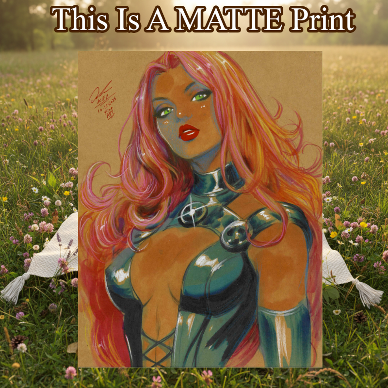 Starfire Art Illustration Hard Signed 8.5x11in Fine Art PRINT