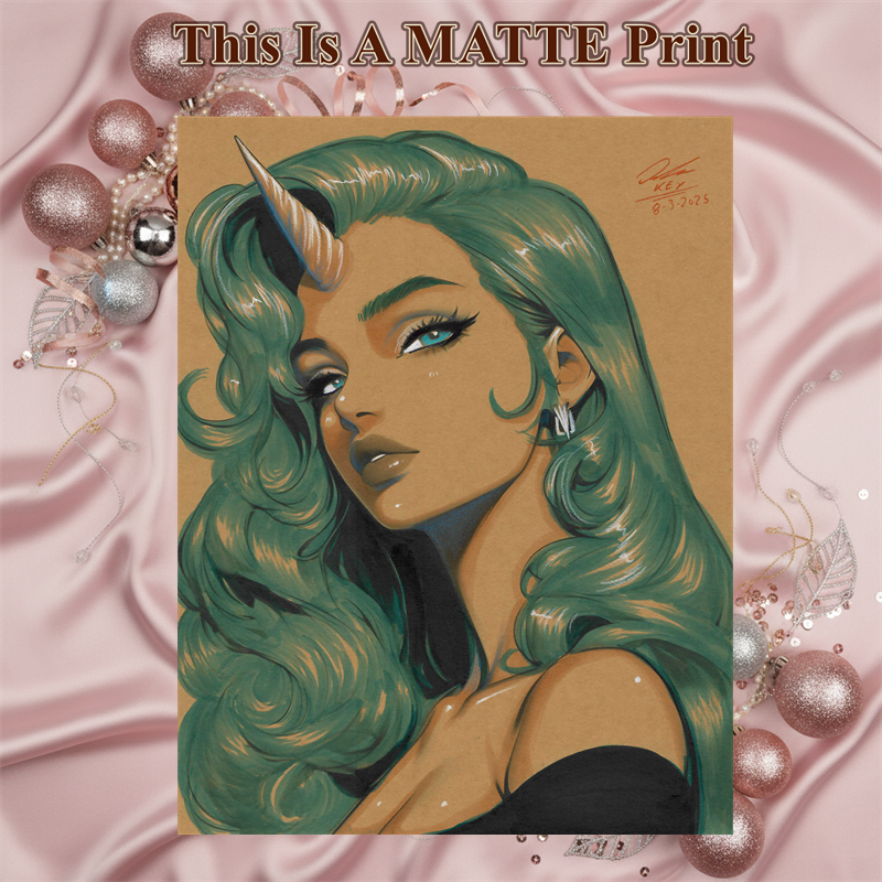 OC Art Illustration Hard Signed 8.5x11in Fine Art PRINT