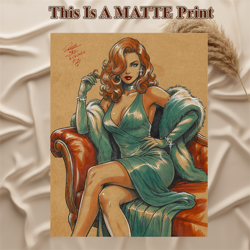 Emma Frost Art Illustration Hard Signed 8.5x11in Fine Art PRINT