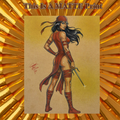 Elektra Art Illustration Hard Signed 8.5x11in Fine Art PRINT