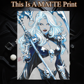 Lady Death Art Illustration Hard Signed 8.5x11in Fine Art PRINT