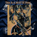 Psylocke Art Illustration Hard Signed 8.5x11in Fine Art PRINT