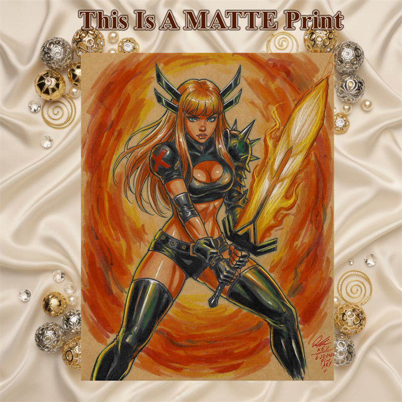 Magik Art Illustration Hard Signed 8.5x11in Fine Art PRINT