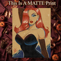 Jessica Rabbit Art Illustration Hard Signed 8.5x11in Fine Art PRINT