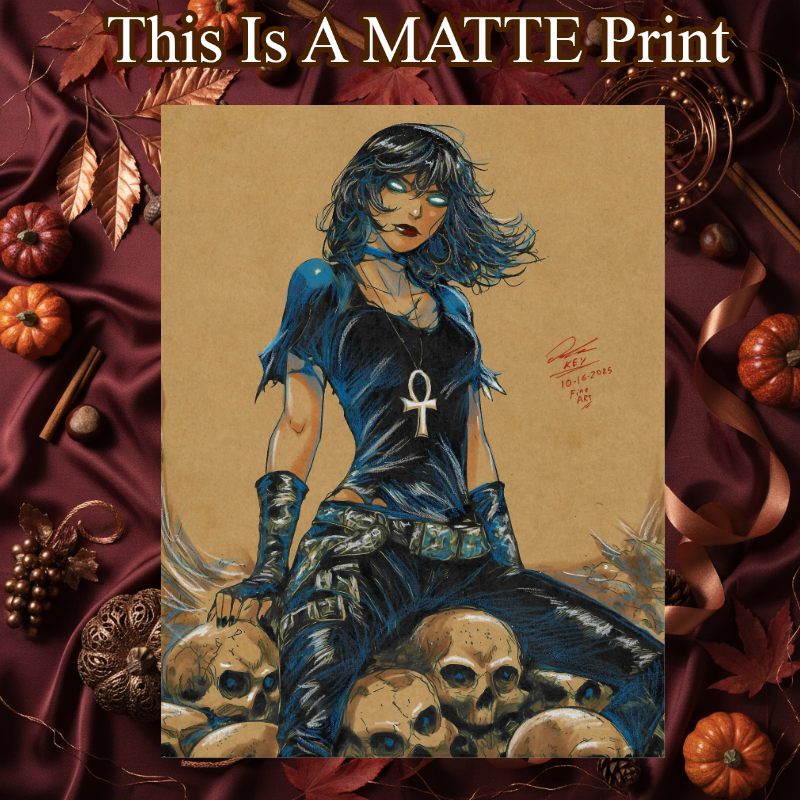 Death Of The Endless Art Illustration Hard Signed 8.5x11in Fine Art PRINT