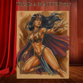 Dejah Thoris Art Illustration Hard Signed 8.5x11in Fine Art PRINT