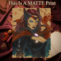 Scarlet Witch Art Illustration Hard Signed 8.5x11in Fine Art PRINT