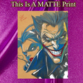 Joker Art Illustration Hard Signed 8.5x11in Fine Art PRINT