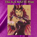 Scarlet Witch Art Illustration Hard Signed 8.5x11in Fine Art PRINT