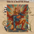 Supergirl Art Illustration Hard Signed 8.5x11in Fine Art PRINT