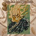 Ghost Rider Art Illustration Hard Signed 8.5x11in Fine Art PRINT