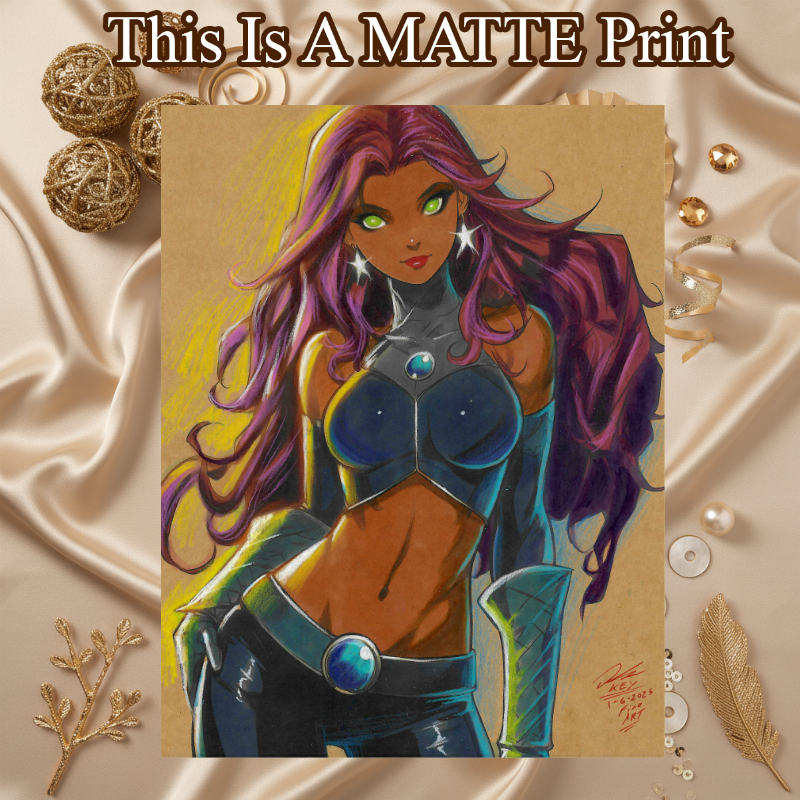 Starfire Art Illustration Hard Signed 8.5x11in Fine Art PRINT