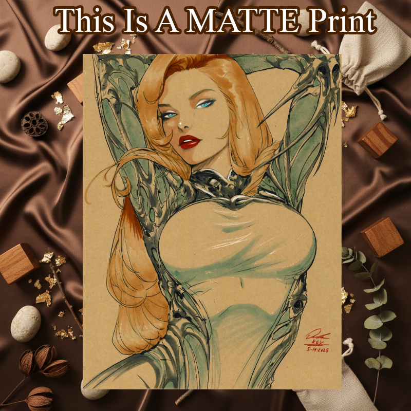 Witchblade Art Illustration Hard Signed 8.5x11in Fine Art PRINT