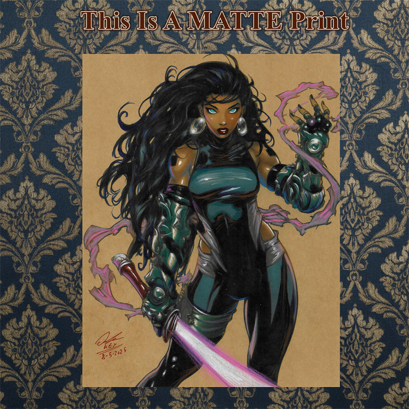 OC Art Illustration Hard Signed 8.5x11in Fine Art PRINT