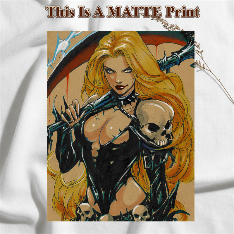 OC Art Illustration Hard Signed 8.5x11in Fine Art PRINT
