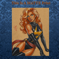 Ms Marvel Art Illustration Hard Signed 8.5x11in Fine Art PRINT