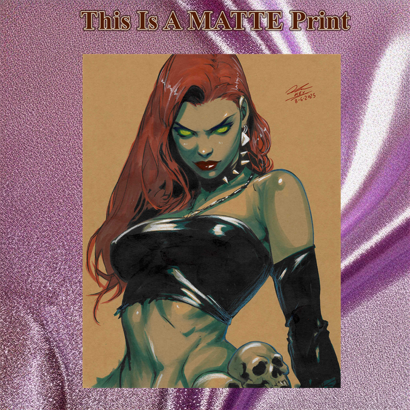 Mystique Art Illustration Hard Signed 8.5x11in Fine Art PRINT