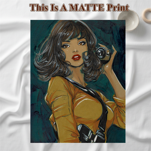 April Oneil Art Illustration Hard Signed 8.5x11in Fine Art PRINT